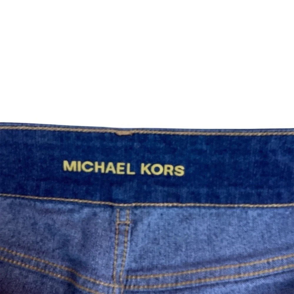 Michael Kors‎ Jeans Womens Size 10 Blue Dark Wash Straight Leg Mid Rise